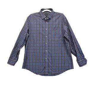 Lauren Ralph Lauren Plaid Shirt Mens XL Button Down Regular Fit Stretch‎ Fabric